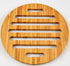 HOME-X Natural Eco-Friendly Bamboo Trivet for Dining Table, Useful Kitchen Decor for Hot Dishes/Pots/Pans/Teapot, Protect Table, Tabletop, Counter-Round 7 D (4 pcs)