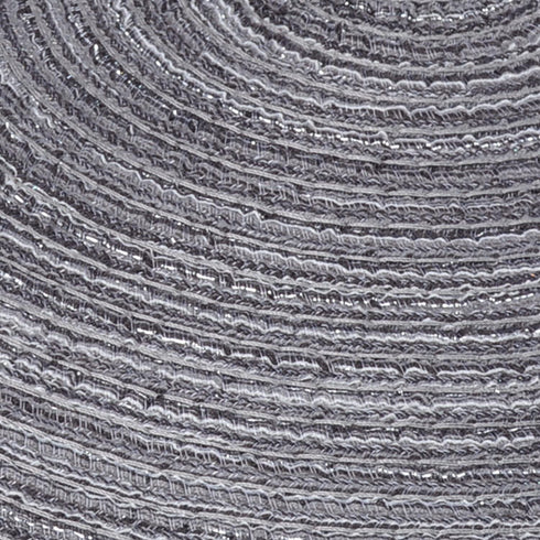 Round Braided/Woven Placemats, Indoor/Outdoor Placemat/Charger, Kitchen Mat for Dinning Table Washable Set of 6 Dark Grey