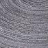 Round Braided/Woven Placemats, Indoor/Outdoor Placemat/Charger, Kitchen Mat for Dinning Table Washable Set of 6 Dark Grey