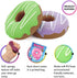 SRENTA 3" Rainbow Novelty Squishy Donut Stress Balls, Squeeze Stress Relief Donuts, Pack of 12