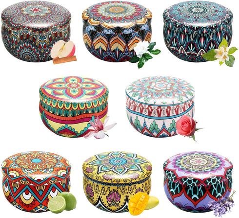 8 Pack Aromatherapy Candle Sets ,Natural Soy Candle, 2.5oz , Stress Relief Candles for Home Scented, Home Decoration Candle for Valentine's Day,Holiday and Party, Women and Mother™s Day, Christmas