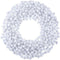 Hestya 500 Pieces 0.5 Inch Christmas Pompoms Glitter Pom Poms for Craft Making and Hobby Supplies (White)