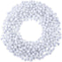 Hestya 500 Pieces 0.5 Inch Christmas Pompoms Glitter Pom Poms for Craft Making and Hobby Supplies (White)