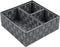 Woven Storage Baskets for Organizing, Posprica Small Baskets Cube Bin Container Tote Organizer Divider for Drawer, Closet, Shelf, Dresser, Set of 4(Dark Grey)