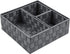 Woven Storage Baskets for Organizing, Posprica Small Baskets Cube Bin Container Tote Organizer Divider for Drawer, Closet, Shelf, Dresser, Set of 4(Dark Grey)