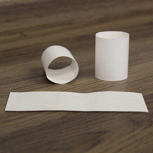 RayLynn Products, Pack of 2,500 White Premium Napkin Bands, Self-Adhesive 1.5" x 4.25"¦