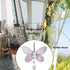 H&D HYALINE & DORA Stained Glass Butterfly Wall Hanging Window Suncatcher Decor Rainbow Pendant