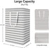WISELIFE 2-Pack Laundry Hamper 75L Collapsible Large Laundry Baskets with Easy Carry Handles Freestanding Waterproof Clothes Hamper Storage Basket for Toys Clothes Organizer - 24.4" (H), Grey