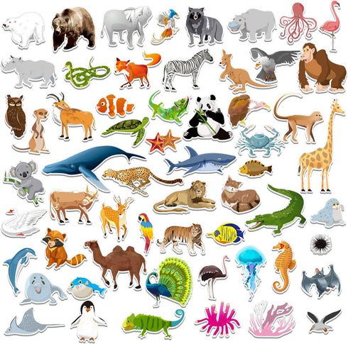 SpriteGru 59 PCS Farm Animal Zoo Magnets for Toddlers Kids, Perfect Preschool Learning