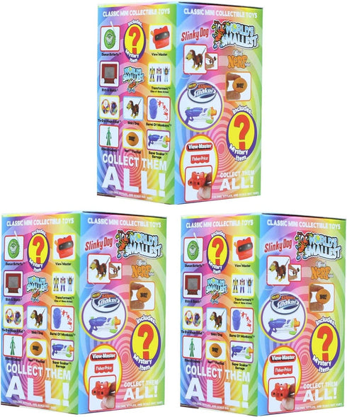 Worlds Smallest Classic Novelty Toy Series 4 Surprise Box - 3 Count