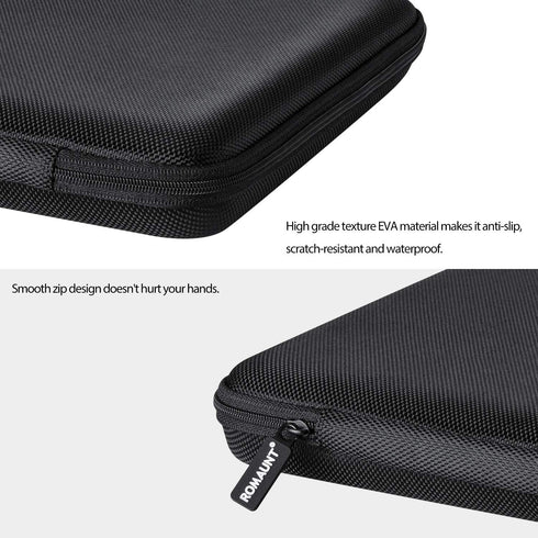 ROMAUNT Protective Carrying Case Compatible with Nespresso OrignalLine Capsules, Accessory for Portable Espresso Machine, Travel Coffee Pods Holder EVA Material Hard Shell Hold 36 Pods (black)