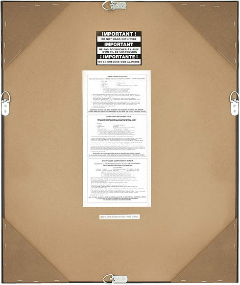 MCS 16x20 Inch Ridged Mirror, 21x25 Inch Overall Size, Silver (20578)