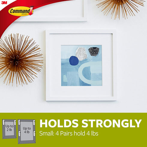 Command Small Picture Hanging Strips, 18-Pairs (36-Strips), Decorate Damage-Free, Easy to Open Packaging