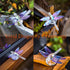 H&D HYALINE & DORA Standing Crystal Dragonfly with Diamond Ornament,Glass Animal Figurines Collectibles,Crystal Souvenir