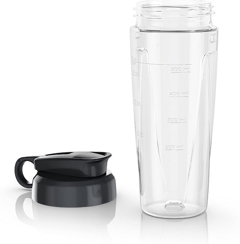 BLACK+DECKER PowerCrush Personal Blender Jar with Travel Lid, Clear, PBJ1650