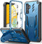 for Samsung Galaxy A13 5G Case: TPU Soft Shock Proof Protection | Matte Textured Design Shell - Heavy Duty Military Grade Rugged Cell Phone Protective Cover with Kickstand for A13 5G (Blue) (NOT 4G)