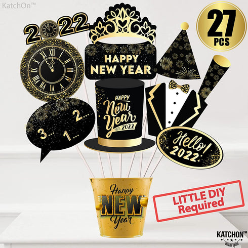 New Years Photo Booth Props 2022 - New Years Eve Party Supplies 2022 | New Years Props Picture, New Year Decorations 2022 | NYE Photo Booth Props 2022, New Years Eve Photo Booth Props 2022, Little DIY