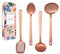 Rose Gold Kitchen Utensils -Sturdy Copper Utensils Set Includes: Copper Ladle, Copper Spoon, Skimmer & Turner- Rose Gold Kitchen Accessories & Copper Kitchen Accessories, Rose Gold Serving Utensils€¦