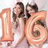 Decorlife 155PCS Sweet 16 Birthday Decorations for Girls, Rose Gold Sweet 16 Birthday Party Supplies Serves 16, Complete Pack Includes Tableware, 40Inch Balloons, Fringe Curtains, Banner