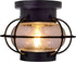 SYLVANIA Vintage Essex Cage Light Fixture, Semi-Flush Mount with 1 60W LED Dimmable Bulb Included, Dimmable (75515)