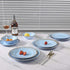 Melamine Dinnerware Sets, 12 PCS Dishwasher Safe 100% Melamine Dinner Plates, Dishes, and Bowls Set for Indoor and Outdoor Use