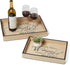 A Rated Trading Bamboo Serving Tray Set - 2 Pieces - Coffee Table Tray - Ottoman Tray - A Home Party Without Cake is just a Meeting Breakfast in Bed