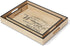 A Rated Trading Bamboo Serving Tray Set - 2 Pieces - Coffee Table Tray - Ottoman Tray - A Home Party Without Cake is just a Meeting Breakfast in Bed