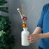 Jojuno Gray White Finish Ceramic Flower Vase Home Decor Vase and Table Centerpieces Vase for Friends and Family, Christmas, Wedding, Bridal Shower