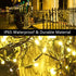 Outdoor Christmas Lights, 105FT 300 LED Christmas Tree Lights Indoor with 8 Modes, End-to-End Plug - UL Certified - Waterproof Fairy String Lights for Xmas Tree Decorations Garden Party, Warm White