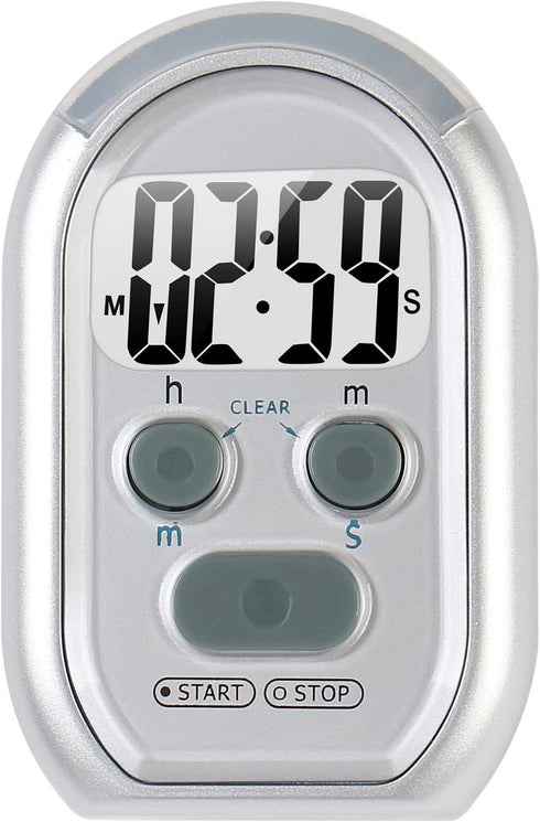 ZYQY x-wlang 3-in-1 Alerts timer 1013 with vibration ,beep and flash.(kitchen timer ,medical timer,therapeutic timer), silver