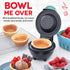 Dash Mini Waffle Bowl Maker for Breakfast, Burrito Bowls, Ice Cream and Other Sweet Deserts, Recipe Guide Included - Aqua