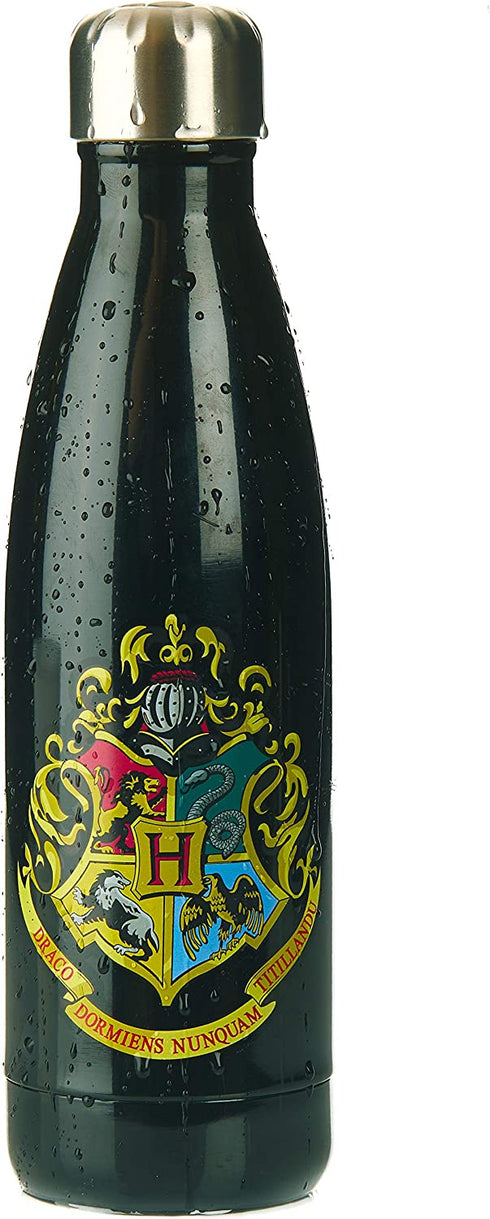 Paladone AMZ7490HP Hogwarts Metal Water Bottle-Officially Licensed Harry Potter Merchandise, Aluminium