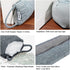 fowong Door Draft Stopper-38 Gray Door Snake Draft Stopper, Heavy Weighted Door Draft Guard Door Blocker Security, Sound Proofing Padding for Door