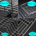 iPEGTOP Expandable Dish Drying Rack, Over The Sink Dish Rack, in Sink Or On Counter Dish Drainer with Black Utensil Holder Cutlery Tray, Rustproof Stainless Steel for Kitchen