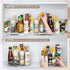 Empaxum 2 Pack Lazy Susan Cabinet Organizer 9" Clear Plastic Turntable Organizer Rotating Spice Rack Kitchen Storage Cosmetic Makeup Organizers for Pantry, Countertop, Fridge, Shelf, Vanity, Bathroom