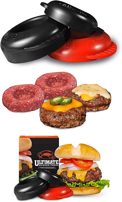 Ultimate Burger Press - 1/4lb, 1/3lb and 1/2lb Stuffed Burger Patty (3 Sizes Inside) GET More Creative