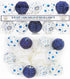 The Dreidel Company 10 Hanukkah LED Battery Powered 3" Mini Round Lantern String Lights¦ (Single)