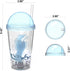 Zak Designs Disney Frozen II Movie Tumbler Set Includes 22oz Sculpt Tumbler and 16oz DIY Sticker Tumbler, Made of Durable Plastic (Elsa, Anna, Olaf, Kristoff, and Nokk, 2-Piece Set, BPA-Free)