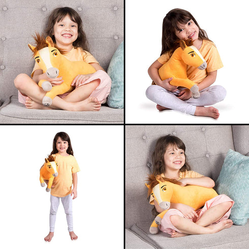 Franco Kids Bedding Super Soft Plush Cuddle Pillow Buddy, One Size, Spirit Riding Free Horse