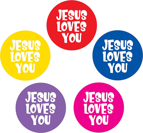 Jesus Loves You Stickers - Pack of 200