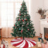 MOLIAN 48" Traditional Christmas Tree Skirt with Swirl Peppermint Candy Design Holiday Party Decoration