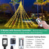 Decute Christmas Decorations Outdoor String Lights 8 Modes and Timer with Remote, Waterproof 320 LED Christmas Tree Lights Star Lights for Yard Garden Backyard Wedding Holiday Decor Warm White