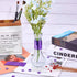 AHANDMAKER 4000pcs Glass Mirror Wall Sticker, 8.2 Feet Self-Adhesive Mosaic Tiles, Square Glass Mirrors Tiles with Adhesive Back for Home Living Room Bedroom Decoration, Purple 5x5mm