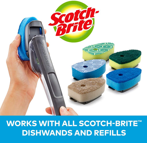 Scotch-Brite Non-Scratch Dishwand Refills, Fits All Scotch-Brite Dishwands, 14 Refills