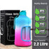 Kaptron Gym Water Bottle with Case - Bodybuilding Water Bottle - Strong Durable 2.2 Litre Water Bottle with Handle - BPA Free Large Half Gallon Sports Water Bottles (Blue Pink, Medium)