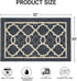 Ymonlia Indoor Door Mat,32" x20Front/Back/Outdoor Mat Rubber Backing,Non-Slip Absorbent Entryway Resist Dirt Rug,Machine Washable Floor Doormats for Home,Entrance,Kitchen(Dark Grey)