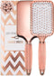 Paddle Brush for Detangling, Blowdrying and Straightening - Professional Large Hair Brush All Hair Types, Rose Gold Hairbrush for Women by Lily England Rose Gold Black