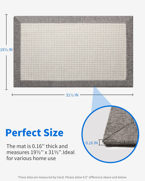 Kitchen Floor Mats for in Front of Sink Kitchen Rugs and Mats Non-Skid Twill Kitchen Mat Standing Mat Washable