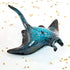 Christmas Ornaments - Home Decor - Hand-Painted Blue Manta Ray - Bathroom Decorations, Stocking Stuffers, Scuba Lovers and Ocean