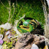 WFLWLHH Lava Dragon Egg, Dream Crystal Transparent Dragon Egg, Green Flying Dragon with Lava Base, Crystal Transparent Lava Dragon Egg Resin Handmade Sculpture Ornaments Souvenir. (Purple)